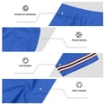 thumbnail image 6 of Hurxie Mens Athletic Gym Shorts 5/5.5 Inch Cotton Casual Shorts Elastic Waist Joggers Sports Sweat Shorts with Pockets Blue,L, 6 of 6