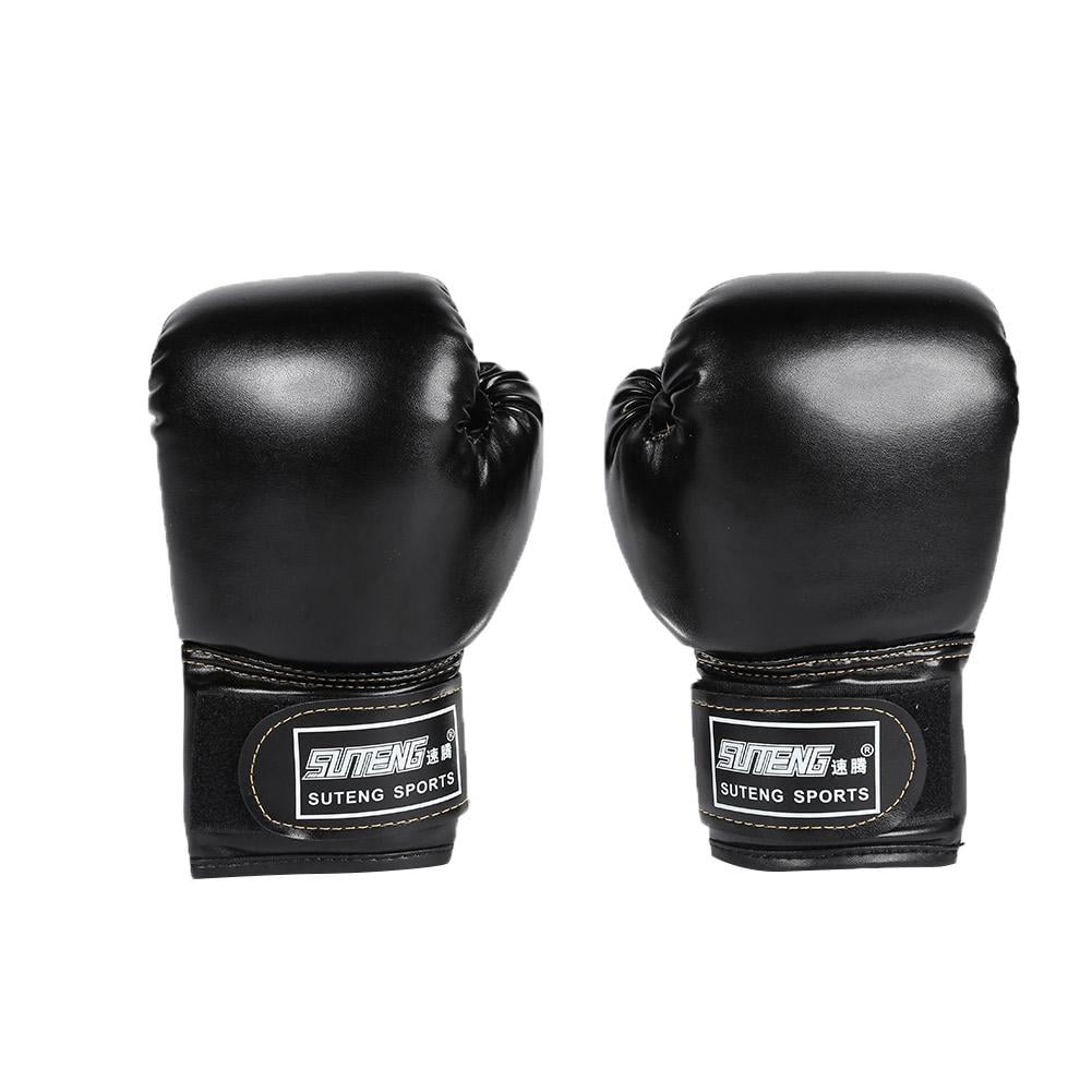 2pcs Boxing Training Fighting Gloves Leather Kid Sparring Kickboxing Gloves 