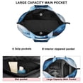 thumbnail image 3 of Light Blue Marble Flow Pattern Travel Tote Bags for Women Carry On,Large Weekender Bags for Women Travel,Multi Functional Duffle Bag for Work,Shopping,Sports, 3 of 5