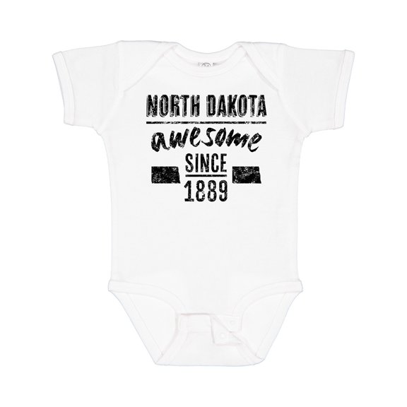 Inktastic North Dakota Awesome Since 1889 Boys or Girls Baby Bodysuit