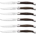 thumbnail image 1 of Juego de Cuchillos Profesionales LaguioleWoodDark 6pzas 23 cm Acero Inoxidable Cuchillo para carne, 1 of 4