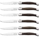thumbnail image 1 of Juego de Cuchillos Profesionales LaguioleWoodDark 6pzas 23 cm Acero Inoxidable Cuchillo para carne, 1 of 4