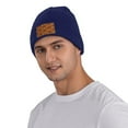 thumbnail image 5 of ZICANCN Christmas Cartoon Elk Knit Beanie Hat, Winter Cap Soft Warm Classic Hats for Men Women, Navy Blue, 5 of 8