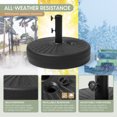 thumbnail image 5 of WestinTrends Outdoor Patio Round 20"  Water or Sand Fillable Market Umbrella Holder, Free Standing Base in Bronze, 5 of 13