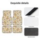thumbnail image 4 of Balery Hippie Bee Honeycomb Juego de 4 Alfombrillas para Auto, Revestimientos de Caucho Resistente, Diseño Antideslizante, 4 of 7