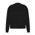 thumbnail image 4 of Lovskoo Long Sleeve Sweatshirt for Women mens solid color Casual Round Neck Tops Loose Shirts Blouse Sweatshirt Black, 4 of 5