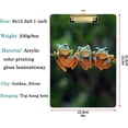 thumbnail image 2 of FMSHPON 3D Funny Frogs On Branch Clipboard Hardboard Wood Nursing Clip Board and Pull for Standard A4 Letter 13x9 inches, 2 of 6