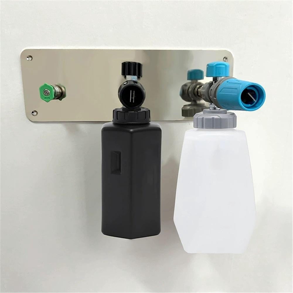 Foam Cannon Holder Pressure Washer Wall Mount Bracket Pressure Washer Nozzle Tips and Extension Wands Storage Organizer Car Wash Accessories Stainless Steel Tool Rack