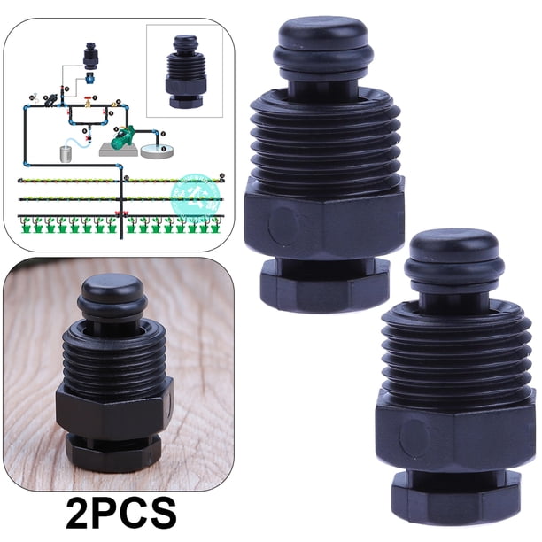 2 Uds Mini Válvula Ventilación Aire Automática Tubería Riego Jardín Kit Plantas