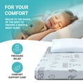 thumbnail image 2 of ViscoLogic Matelas Simple Réversible en Mousse Infusée de Gel Parfait pour Lit Superposé, Lit Gigogne, Housse de Matelas Amovible Effet Bambou, Mousse Certifiée CertiPUR-US®, Matelas à Sensation Moyenne en Boîte, 5 Pouces, 2 of 6