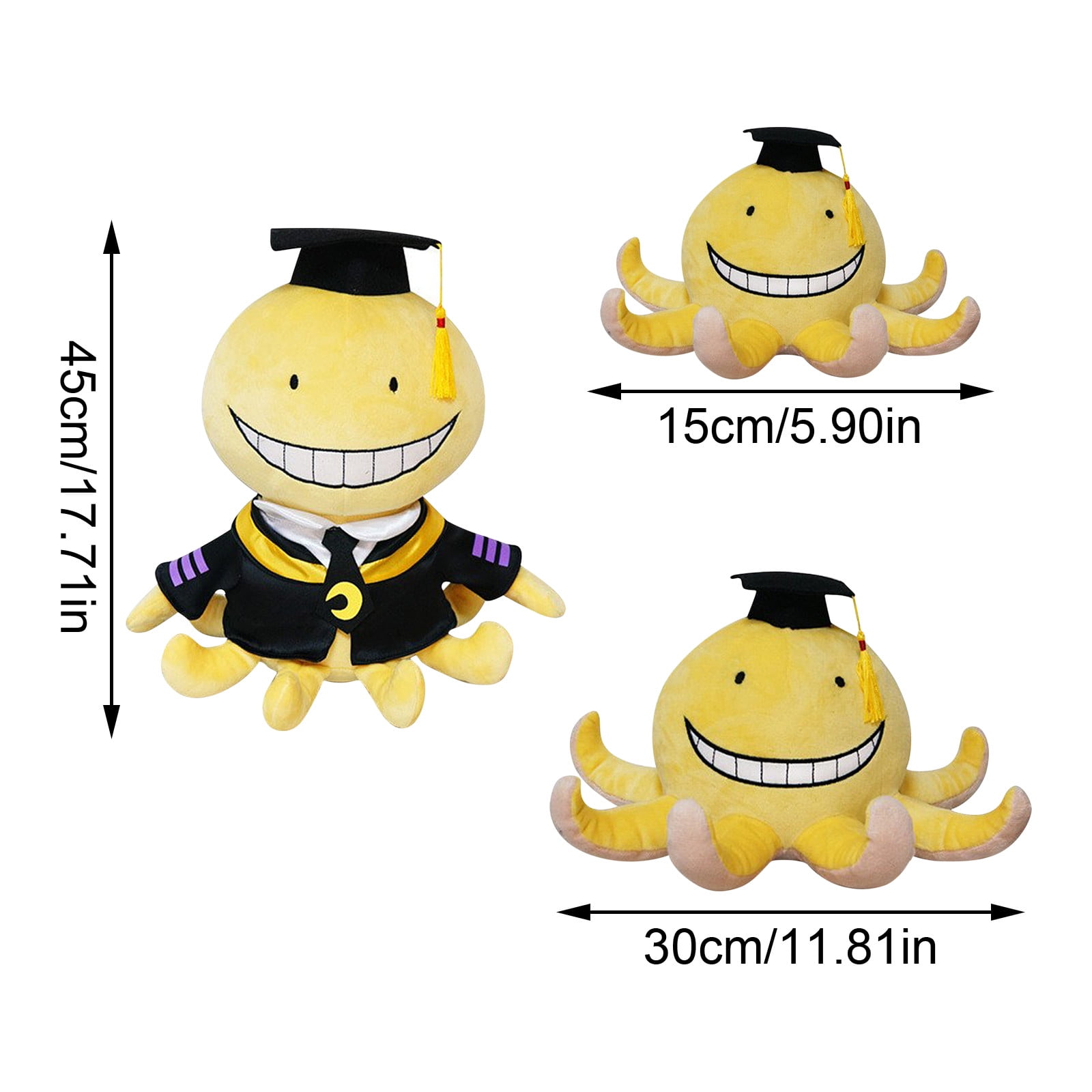 JAZ Anime Assassination Plüschpuppe, 15 Cm – Koroshi Sensei Lehrer Cosplay, Weiches Baumwollspielzeug