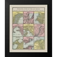 thumbnail image 2 of Cram 20x24 Black Modern Framed Museum Art Print Titled - Principal Cities of World - Cram 1892, 2 of 5