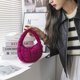 thumbnail image 3 of Bolsos Hombro Acolchados para Mujer Cloud Mini Bag Bolso Cross Bag Tote (Rose Red), 3 of 7