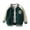 Green, variant on SonxaHe Toddler Boy Girl Bomber Jacket Thickened Colorblock Button Autumn Winter Outerwear Unisex Jacket Blue,Sized 2-3