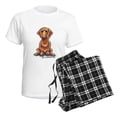thumbnail image 4 of CafePress - Smooth Red Dachshund Women's Light Pajamas - Women's Short Sleeve Print T-Shirt and Pants Light Cotton Pajama Set, 4 of 7