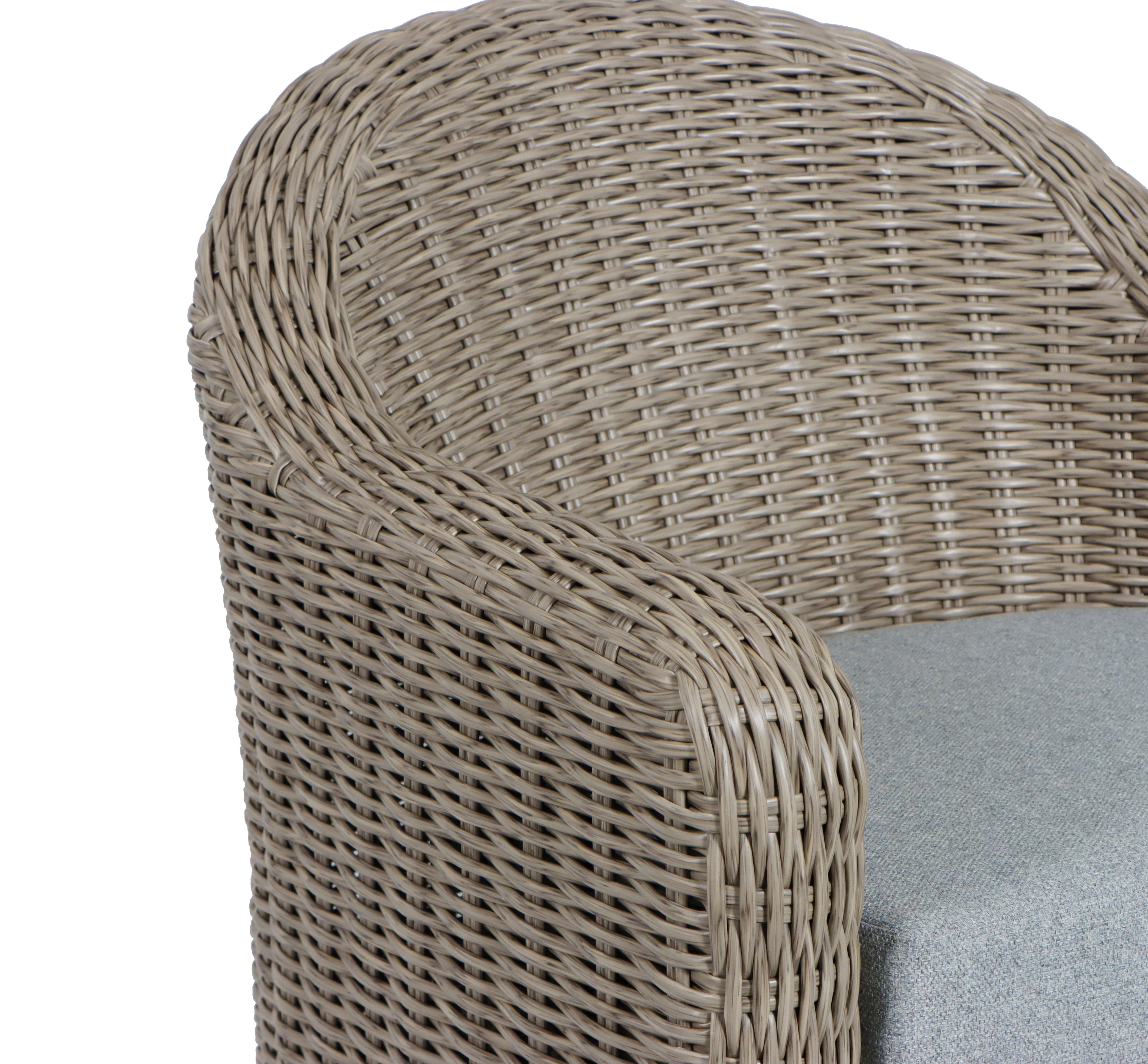 Better Homes & Gardens Bellamy Outdoor 1pk Swivel Glider Chair, Gray Wicker/Gray Cushion