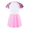 thumbnail image 2 of inhzoy Kids Girls Floral Swim Dress Swimsuits Beach Swimwear Hawaiian Swimming Clothes Pink 12, 2 of 7