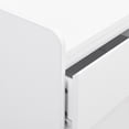 thumbnail image 2 of MAYEERTY Sleek and Contemporary Shoe Cabinet with Adjustable Shelves, Minimalist Home Organizer with Solid Wood Legs, Storage Sideboard for Entryway, Living Room, White, 2 of 21