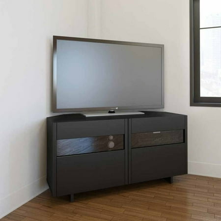 Nexera Vision Black 48″ Corner TV Stand For TVs up to 53″ Nexera Vision Black 48″ Corner TV Stand For TVs up to 53″