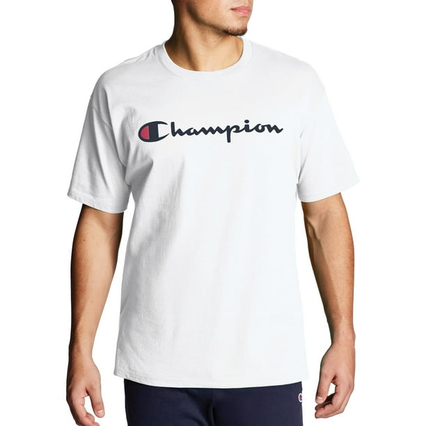 Champion - Champion Men's Script Logo Classic Jersey Graphic Tee, Sizes ...