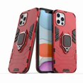 thumbnail image 2 of Dteck Shockproof Case For iPhone 12 Pro Max [Magnetic Car Mount] Heavy Duty Armor Protective Rugged 2 in 1 Shock-Absorbing Case with 360 Degree Rotation Ring Case, Red, 2 of 4