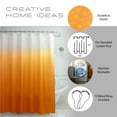 thumbnail image 2 of Ombre Textured Orange Polyester Shower Curtain Set, 70" x 72" (13 Piece), 2 of 5