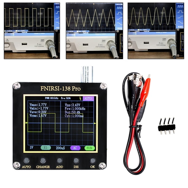 Osciloscopio Digital, multímetro con pantalla LCD de ", multímetro profesion de 1 canal para reparación de electrodomésticos, reparación 1 batería sin sonda Macarena osciloscopio digital