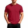 thumbnail image 5 of Leey-World Mens Graphic T Shirts Print Short Sleeve Palm Tree Print Summer Top Cotton Casual Tees for Men Men's T Shirts(Wine,3XL), 5 of 6