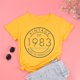 thumbnail image 1 of Vintage 1983 Birthday Shirt, Leopard Vintage 39th 100% Cotton Top Tee Funny Letter Print Graphic O Neck Mama Mother Tshirt y2kM Gao Jinjia LED, 1 of 2