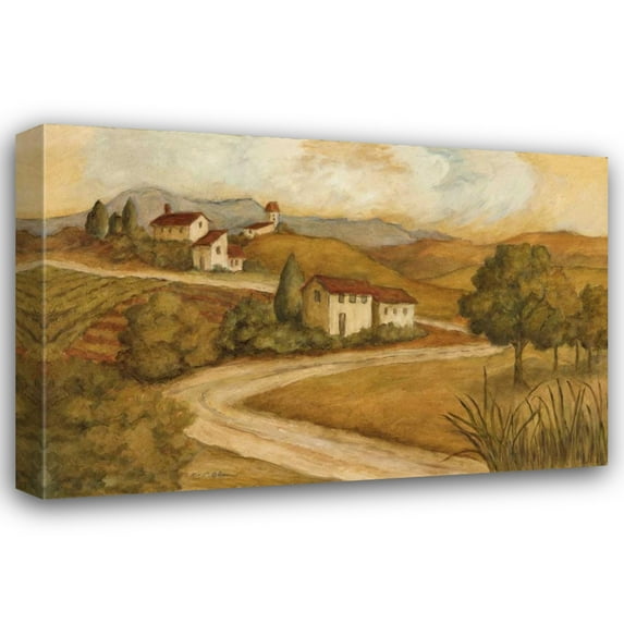 Charlene Olson 40x28 Gallery Wrapped Canvas Wall Art Titled - Traveling the Countryside I