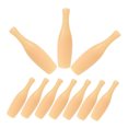 thumbnail image 4 of Minkissy 10Pcs Portable Bowling Pin Set Beige Plastic Tabletop Bowling Game Family Time Bowling Accessory, 4 of 8