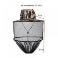 thumbnail image 4 of Adjustable Mosquito Head Net Hat, Breathable Camping Sun Hat, Outdoor Anti Mosquito Headgear Sun Fishing Mesh Hat, 4 of 10