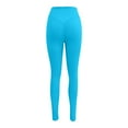 thumbnail image 4 of Pantalones cortos sin costuras para mujer - Pantalones cortos de yoga de cintura alta, tejido elástico en 4 direcciones, cintura cónica para hacer ejercicio y uso informal, 4 of 4