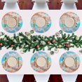 thumbnail image 7 of Ryvnso Seastar Conch on Beach Round Plate Mats Dining Table Placemat Set of 4 for Holiday Decoration, 7 of 7