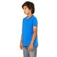 thumbnail image 3 of branded bella + canvas youth jersey short sleeve t-shirt - blue triblend - l (instant saving 5% & more), 3 of 3
