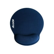 Allsop 30206 Memory Foam Mouse Pad with Wrist Rest (Blue)