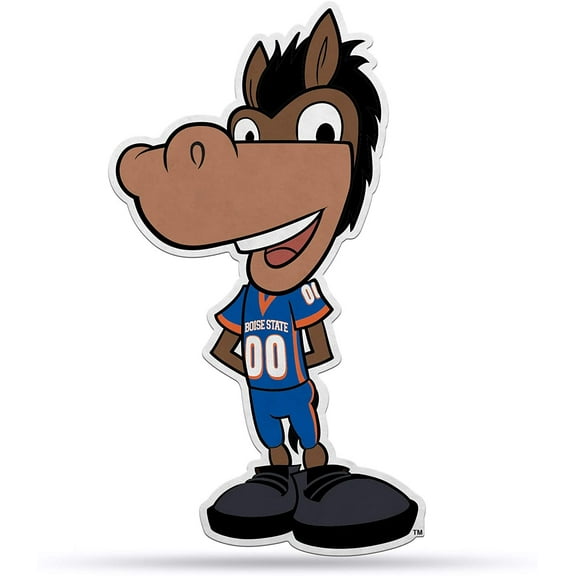 Rico Industries NCAA Unisex-Adult NCAA Mascot Shape Cut Pennant Boise State Broncos Item footprint: 18 x 18 Team color