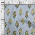 thumbnail image 1 of oneOone Polyester Lycra Fabric Leaves|Swirl & Floral Block Printed Craft Fabric BTY 56 Inch Wide, 1 of 4