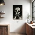 thumbnail image 3 of Elephant Stock Room Skull Bw Wall Art - Vertical Canvas Wall Art - Living Room Wall Decor - Gothic Canvas - Black And Gray Decor By Ali Gulec - 24" x 36", 3 of 8