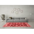 thumbnail image 3 of Ahgly Company Indoor Square Abstract Red Modern Area Rugs, 7' Square, 3 of 4
