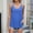 Blue, variant on U‑Neck Hollow Back Sleeveless T‑Shirt With Cutout Detail Lightweight Breathable Soft Knit Relaxed Fit Casual Summer Top Versatile Layering Piece For Beach Brunch Travel, Summer Top Pink S