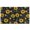 Black Geometric Sunflower, variant on Black White Striped Sunflower Pattern Door Rugs,Washable Non Slip Door Mats Indoor,Decorative Door Mats,Entry Mat Indoor for Entrance,Bedroom,Kitchen,Bathroom,17"x30"