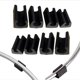 thumbnail image 4 of 32pcs Chair Foot Glider Tube End Cap Buffer Cap Stopper Furniture Floor Protector U Shape Plastic Chair Caps (10mm,Black), 4 of 5