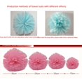 thumbnail image 4 of Bola de flores de papel de peonía de 10 pulgadas y 25 cm para manualidades, decoración para centros comerciales, bodas, fiestas de cumpleaños, 4 of 5
