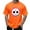 Orange, variant on 2025 Men's Halloween Graphic Tee; Funny Graffiti Crewneck T-Shirts, Loose Fit Short Sleeve Novelty Top, Dark Casual Halloween Shirt