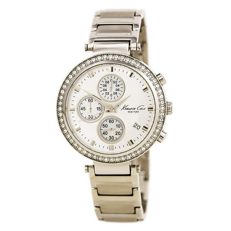 Kenneth Cole KC4666 Women's Hamptons Chronograph White Dial Stainless Steel Bracelet Watch