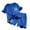 Blue, variant on CPNG Boys Casual Sportswear Outfits Summer Quick Drying Breathable Short Sleeved Crewneck T Shirt and Shorts Set(White,7-8 Years)