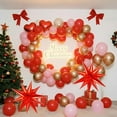 thumbnail image 4 of Pink Red Rose Gold Balloon Arch Kit Garland, Pink Christmas balloon arch for 2026 New Year's Eve Women Birthday Party Valentines Baby Shower Bridal Shower Wedding Party Decorations, 4 of 8