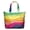 Colorful Tie Dye Pattern-2, variant on Colorful Tie Dye Pattern Large Weekend Travel Bag, Canvas Work Carry Tote with Zipper & Pockets, Heavy Duty Canvas for Holiday Birthday Gifts,22” X 12" X 18"