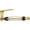 Gold, variant on Paper Towel Holder, Single Hand Operable Paper Towel Holder Under Cabinet with Adjustable Damper, Easy Tear, Wall Mount, Self-Adhesive or Drilled for Kitchen Bathroom, Black